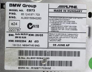 РАДИО CD PROFESSIONAL BMW E87 E90 X1 E84 6971703