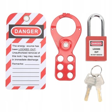 KŁÓDKA LOCKOUT LOCK BEZPIECZEŃSTWO IZOLACJI 38MM
