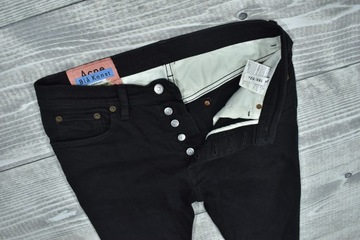 ACNE STUDIOS River Stay Black Jeansy W30 L34