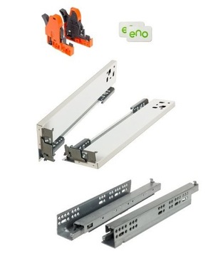 System Szuflad Kuchennych ENO 450 x 595 x 89 mm Biały Cichy Domyk