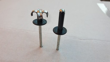 Nity czarne do plastiku zderzaków miękkich materiałów 4x12