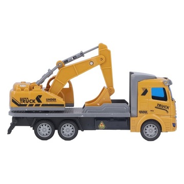 Игрушечный экскаватор в масштабе 1/48, яркие цвета, образовательные