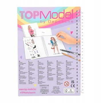 NOWOŚĆ Podręczny szkicownik Top Model kieszonkowy szkicownik + naklejki