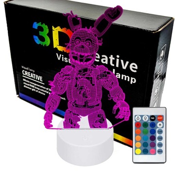 Lampka nocna Fnaf Five Nights at Freddy's William Afton 3D LAMP LED