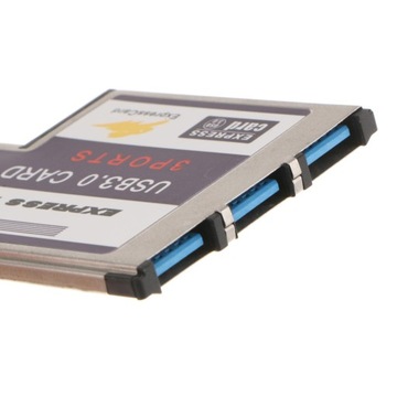 3-портовая карта USB3.0 Express Card, 54 мм, скрытая