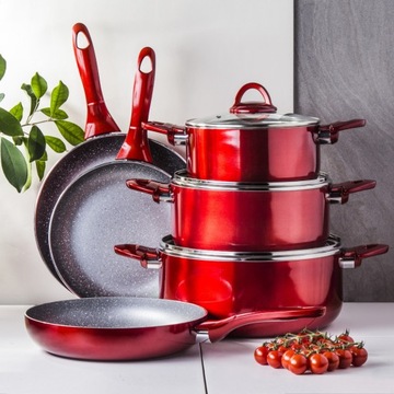 Красный Сковорода AMBITION Jasper 20см 20153