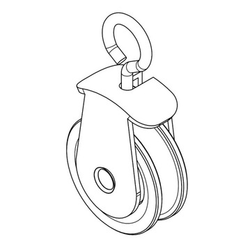 Нейлоновый веревочный шкив; диаметр диска: 45 мм