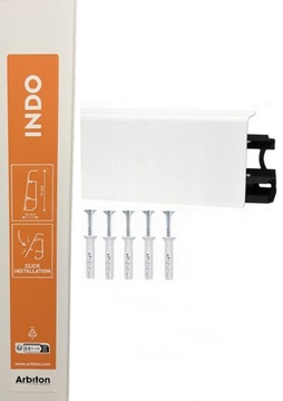 ARBITON INDO плинтус МАТОВЫЙ БЕЛЫЙ 70мм