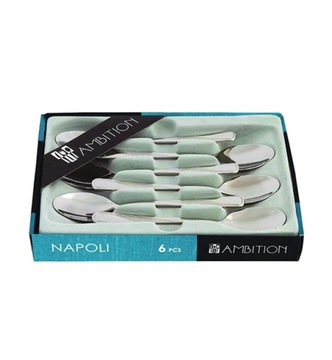 ЛОЖКИ КОФЕЙНЫЕ AMBITION NAPOLI 6 EL BOX ДЛЯ 6 ЧЕЛОВЕК