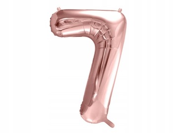 Balon foliowy cyfra 7 40 cm rose gold