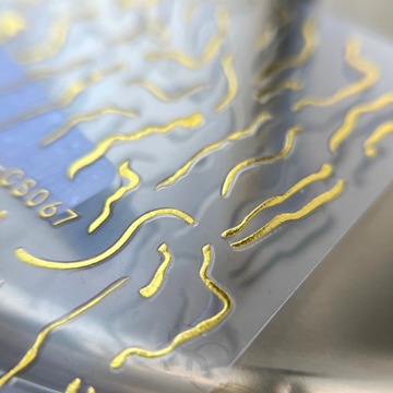 Самоклеящиеся наклейки для ногтей STZ-CS067 золотые полосы золотые полосы SEOL