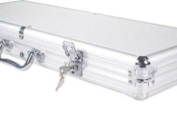 Набор для покера: 500 фишек, 11,5 г, АЛЮМИНИЕВЫЙ чемодан, карты и игральные кости, 6,5 кг.