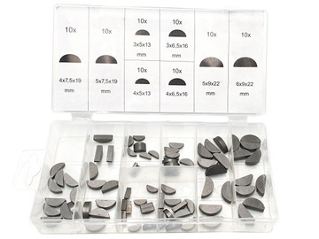 НАБОР ПОЛУКРУГЛЫХ КЛИНОВ НАБОР 80 ЭЛЕМЕНТОВ.