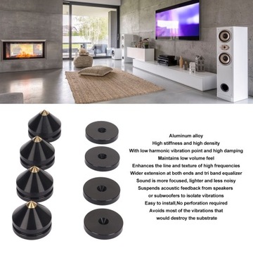ЧЕРНЫЕ АЛЮМИНИЕВЫЕ НОЖКИ SHOCKING SPEAKERS4SZ