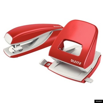 Дырокол Leitz 5008, до 30 листов, красный