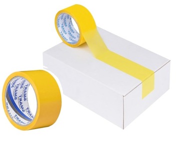 48mm/50y TAŚMA KLEJĄCA PAKOWA do paczek SMART AKRYL ŻÓŁTA