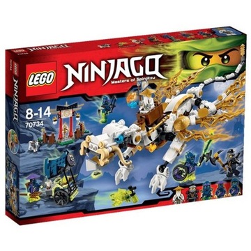 LEGO NINJAGO 70734 Smok Mistrza Wu Cole Sensei Wu