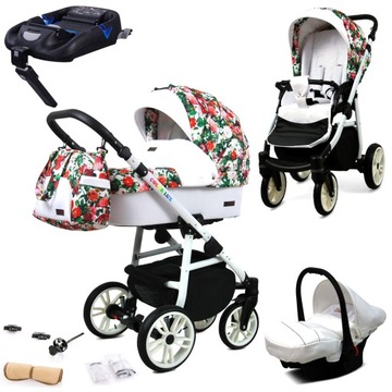 Wózek 4w1 dziecięcy BabyLux ColorLux + baza Isofix