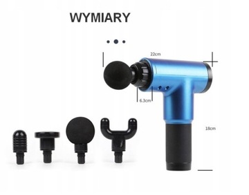 Массажный пистолет Мощный вибрационный массаж Ручной массажер-пистолет для массажа тела