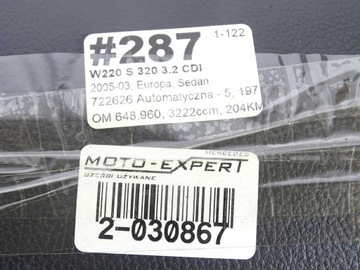 MERCEDES S TŘÍDA W220 FACELIFT PODHLAVNÍK SEDADLA PŘEDNÍ