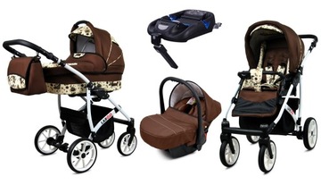 BabyLux Wózek 4w1 dziecięcy Largo + baza ISOFIX