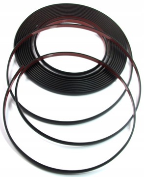 ДЕКОРАТИВНАЯ ПОЛОСКА, ЧЕРНАЯ РЕЗИНОВАЯ ПОЛОСКА, боковая 12мм