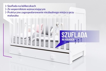 Деревянная детская кроватка 2в1 ЗУЗА 140х70