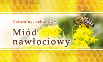Mini etykiety na miód nawłociowy 100szt - wzór EM18