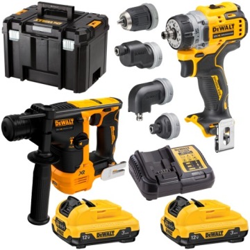 Zestaw DCD703 DCH072 12V 2x3Ah DeWALT DCK2101L2T