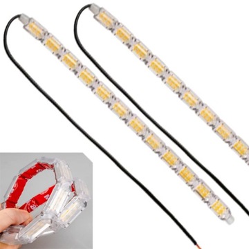 LED pływające dynamiczne kierunkowskazy + dzienne DRL elastyczne migacze