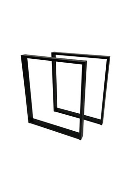 Nogi metalowe Cypr 70x72 czarne 2 szt PRODUCENT