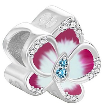 Charms Kwiatek Charms Charmsy Zawieszki do bransoletek Charms Srebro s925