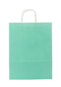 Torba torebka papierowa Zielona P240x100x320 20szt