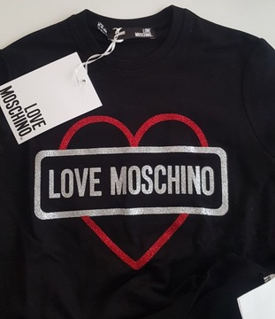 Bluza LOVE MOSCHINO S M L XL NOWA logo oryginał