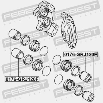 Поршень тормозного суппорта назад