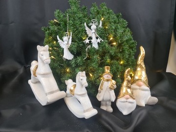 КЕРАМИЧЕСКАЯ БЛЕСТЯЩАЯ ЛОШАДЬ-КАЧАЛКА