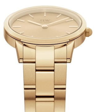Klasyczny złoty zegarek damski na bransolecie Daniel Wellington 28mm
