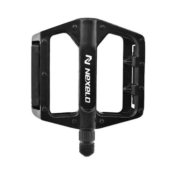 ВЕЛОСИПЕДНЫЕ ПЕДАЛИ НА ПЛАТФОРМЕ АЛЮМИНИЕВЫЕ ШТИФТЫ MTB BMX БОЛЬШИЕ 9/16 ДЮЙМОВ, ЧЕРНЫЕ