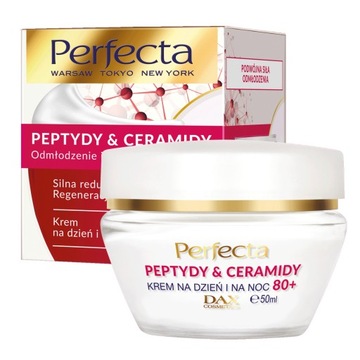 Perfecta Peptydy i Ceramidy krem do twarzy 80+
