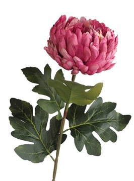 CHRYZANTEMA SZTUCZNA GAŁĄZKA KWIATY GRÓB 60cm