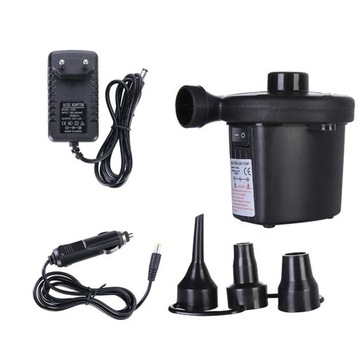 ELEKTRYCZNA POMPKA MATERAC PIŁKI 12V/230V+KOŃCÓWKI