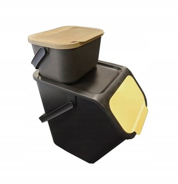 Zestaw 4 Pojemników BINI Do Segregacji Odpadów