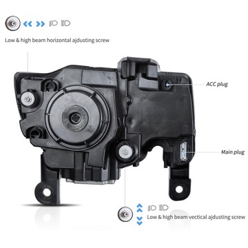 JEEP GRAND CHEROKEE WK2 2014-2021 ЛАМПЫ ПОЛНОСТЬЮ СВЕТОДИОДНЫЕ ДХО VLAND КОМПЛЕКТ