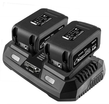 ZESTAW 2X AKUMULATOR 4AH ŁADOWARKA PODWÓJNA