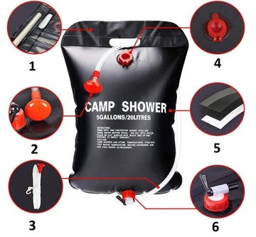 ПОРТАТИВНЫЙ ДУШЕВОЙ САД ТУРИСТИЧЕСКИЙ ДУШ 20