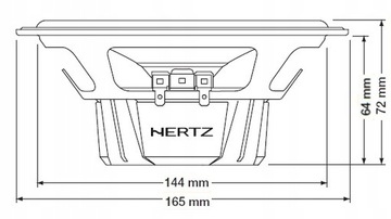 HERTZ 4 АВТОМОБИЛЬНЫХ ДИНАМИКА 165 ММ ДЛЯ VW PASSAT CC B6 B7 КОМПЛЕКТ ПЕРЕДНИЙ + ЗАДНИЙ