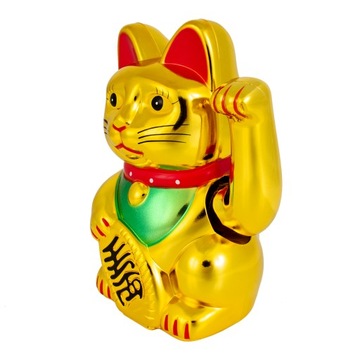 Счастливая золотая китайская японская кошка