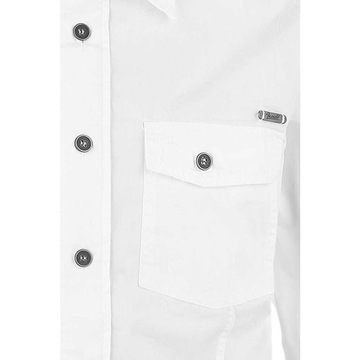Košeľa s dlhým rukávom BRANDIT SlimFit Shirt biela XL