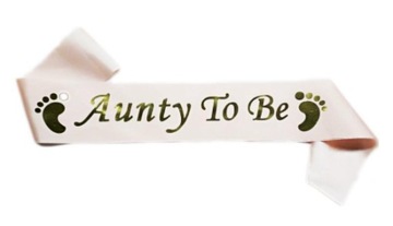 SZARFA DLA CIOCI BABY SHOWER PĘPKOWE BĘDĘ CIOCIĄ