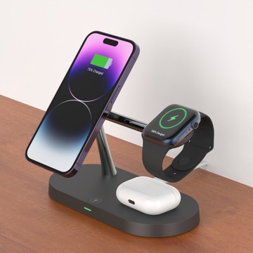 ИНДУКТИВНОЕ ЗАРЯДНОЕ УСТРОЙСТВО QI ПОДСТАВКА ДЛЯ MAGSAFE ДЛЯ IPHONE/AIRPODS/ЧАС